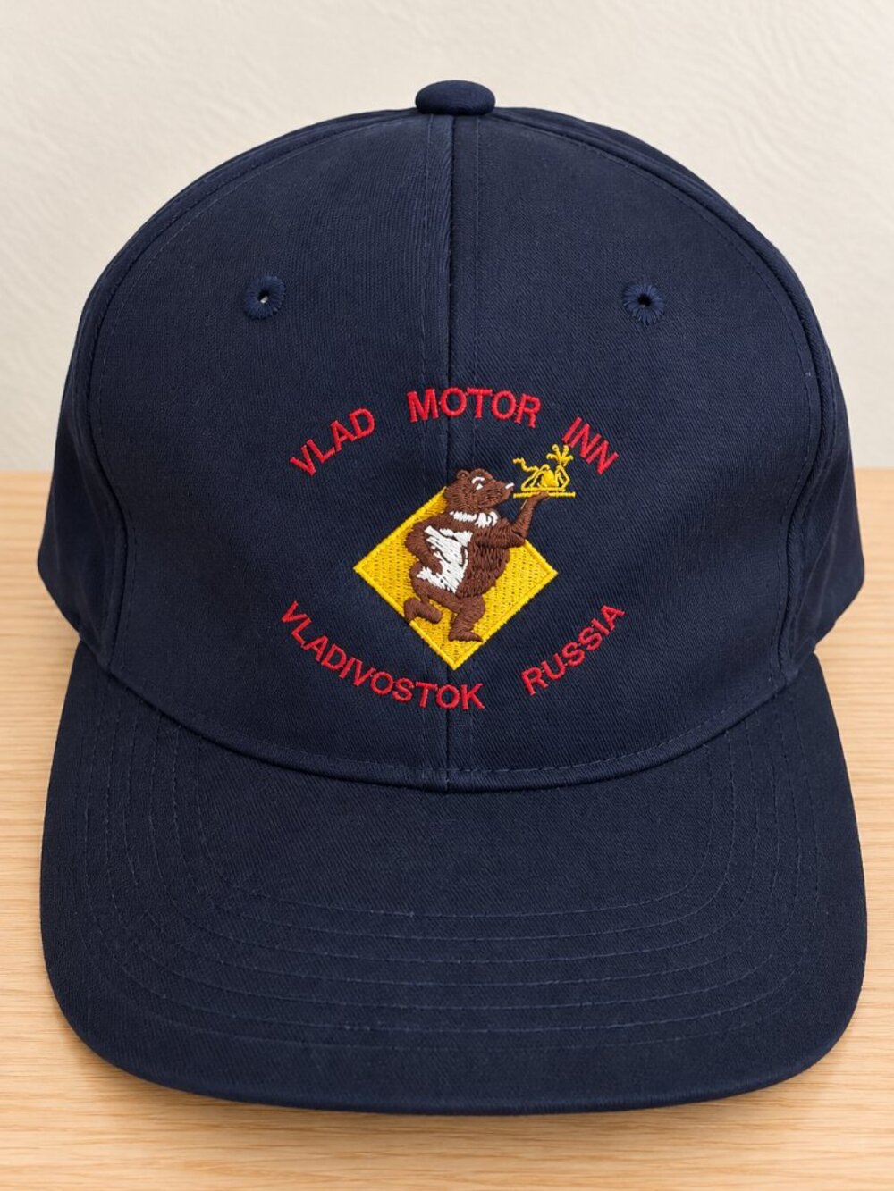 Vlad Motor Inn Vladivostok Russia Baseball Cap Navy Snapback Hat